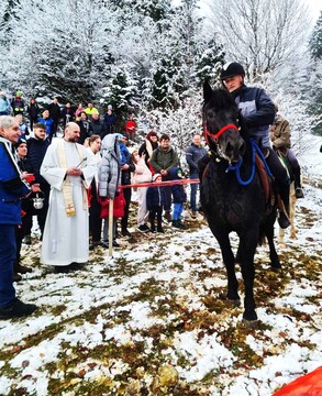 Blagoslov konj na Štefanji Gori
